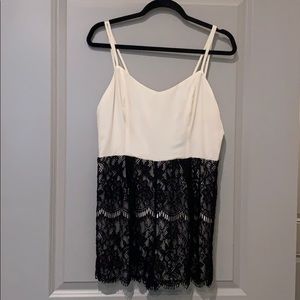 Lace. Strappy Back. Romper. Size L.